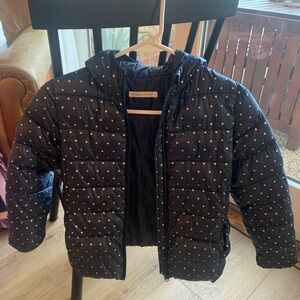 Stylish Navy girl Jacket with Polka Dots
